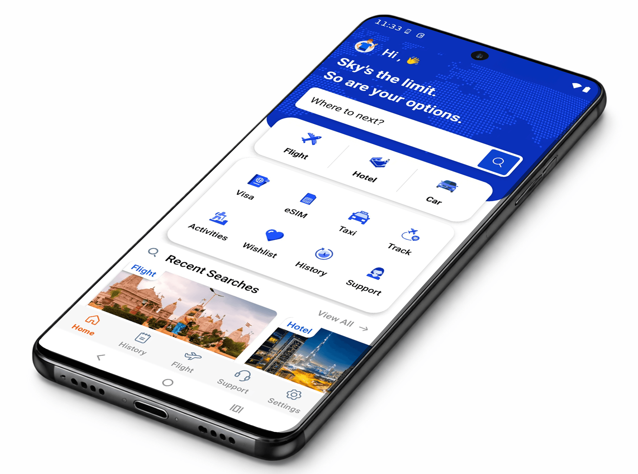 FareFirst app preview on phone