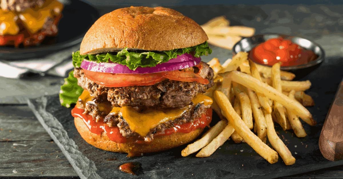 gourmet-burger-with-truffle-fries